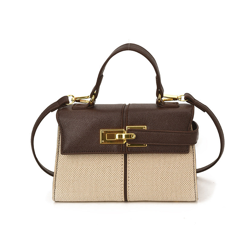 Damen strukturierte Handtasche mit elegantem Kettenverschluss Nord Taschen