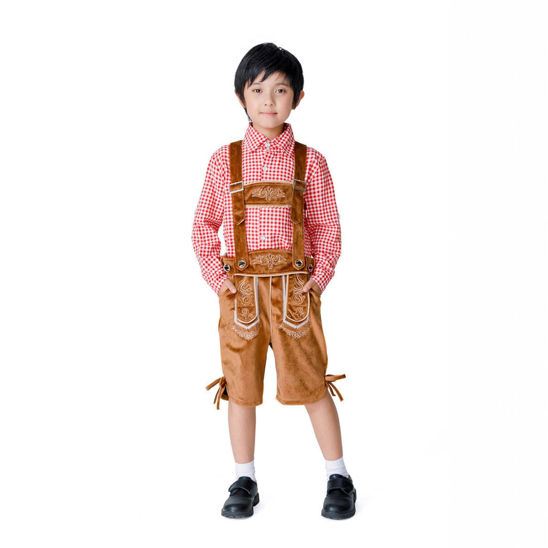 Jungen Trachten-Shorts mit eleganten Stickereien Nord Taschen