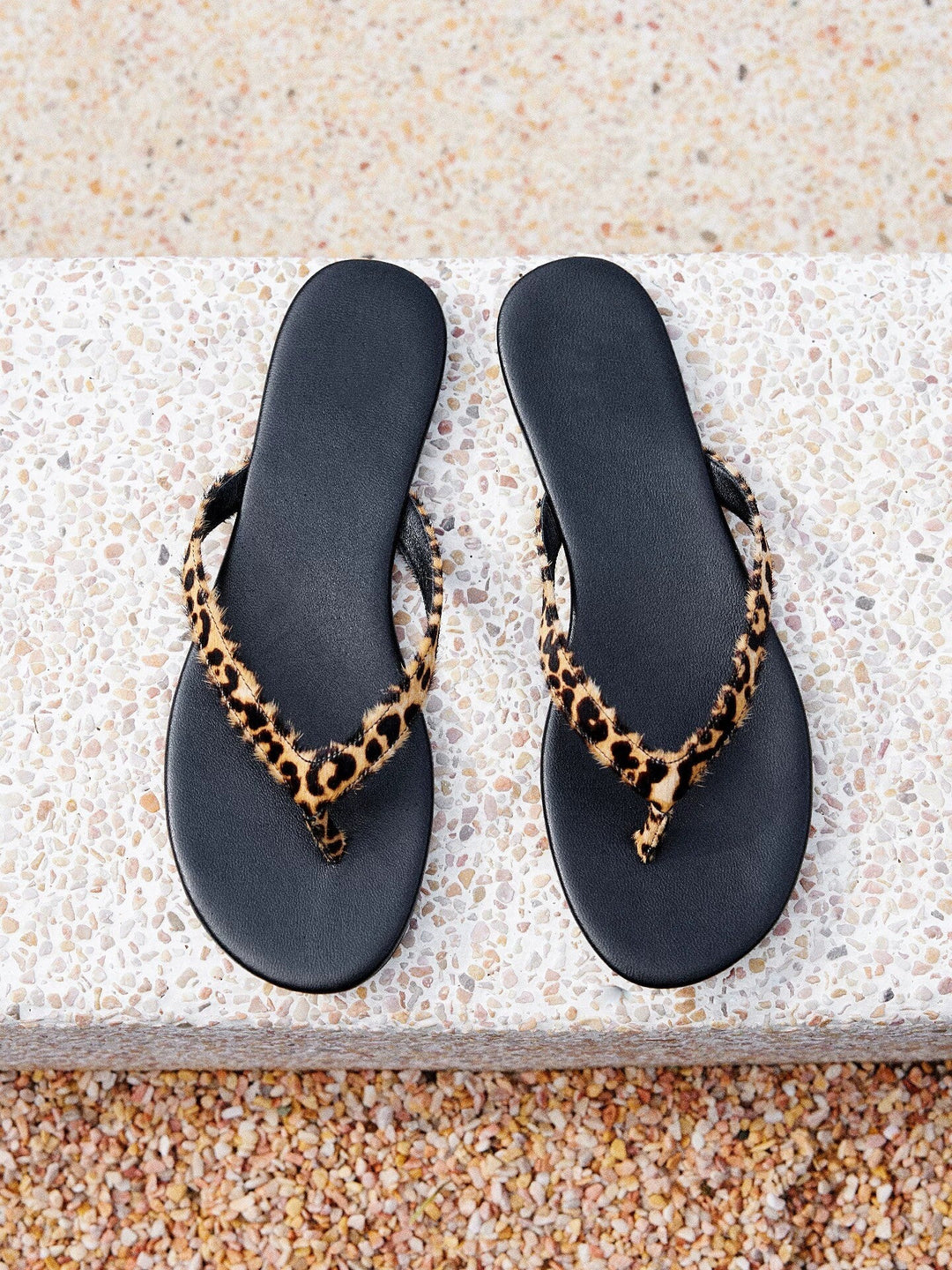 Damen Minimalistische Zehentrenner Sandalen