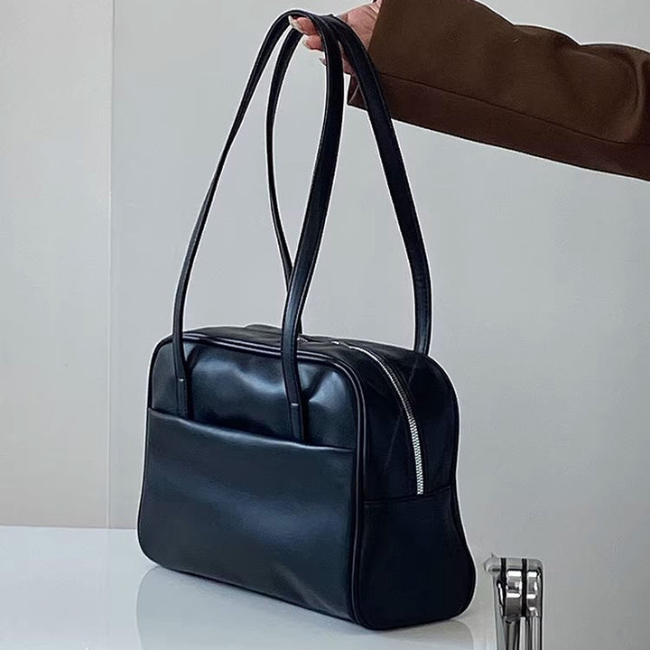 Damen handliche Ledertasche mit zahlreichen Fächern Nord Taschen