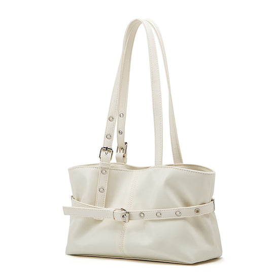 Damen Schultertasche mit eleganter Struktur und modischen Metallakzenten Nord Taschen