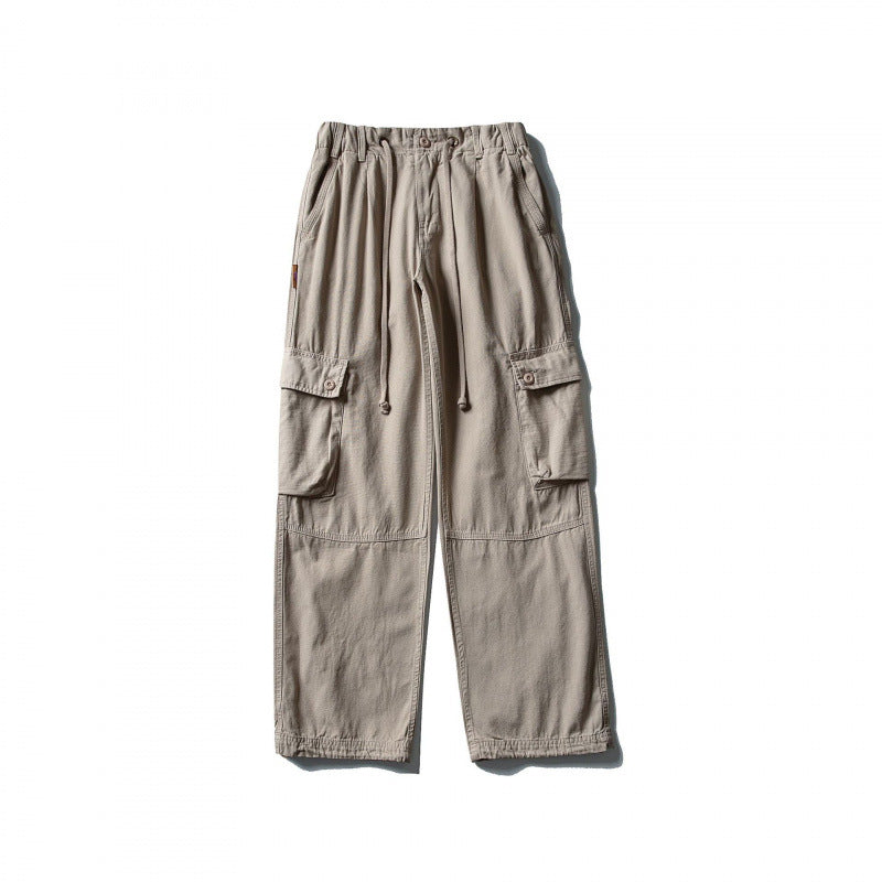 Herren Cargo-Hose mit weitem Bein, elastischem Tunnelzugbund und aufgesetzten Klappentaschen Nord Taschen