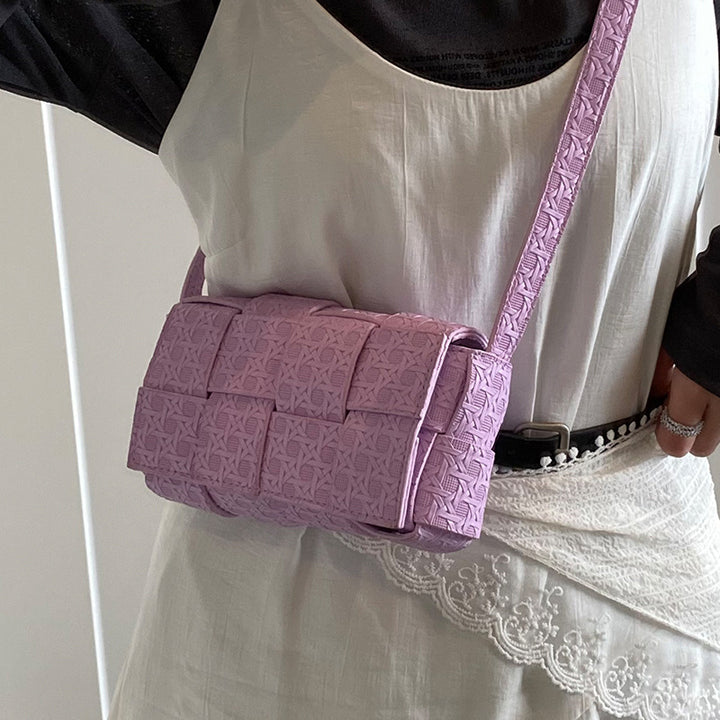 Damen Mini Umhängetasche aus geflochtenem Material Nord Taschen