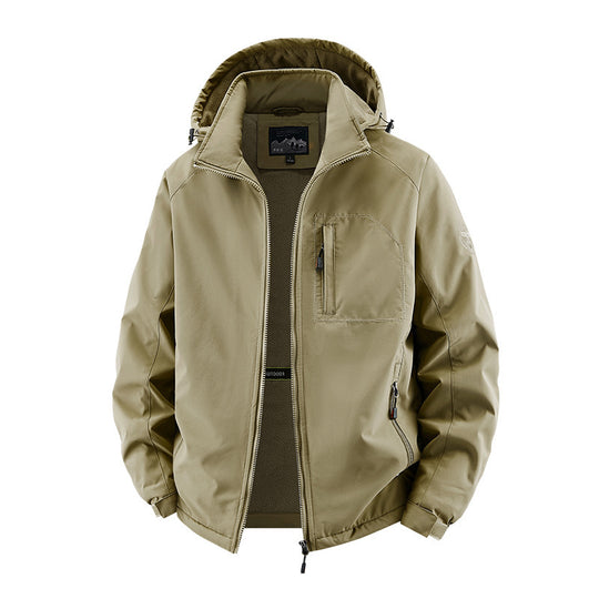 Herren Urbaner Allwetter-Reiseanorak mit Mesh-Futter und verdecktem Reißverschluss Nord Taschen