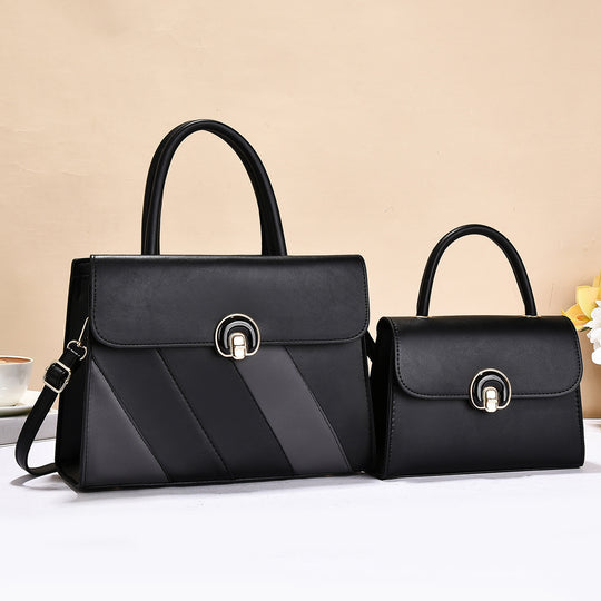 Damen modische Handtasche im eleganten Set mit praktischer Mini-Clutch Nord Taschen