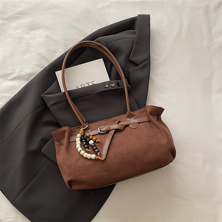 Damen tragbare Handtasche mit dekorativem Anhänger Nord Taschen