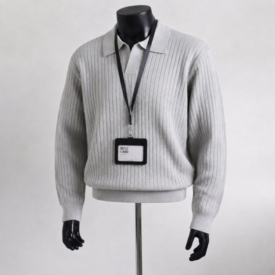 Herren Strukturierter Pullover Nord Taschen