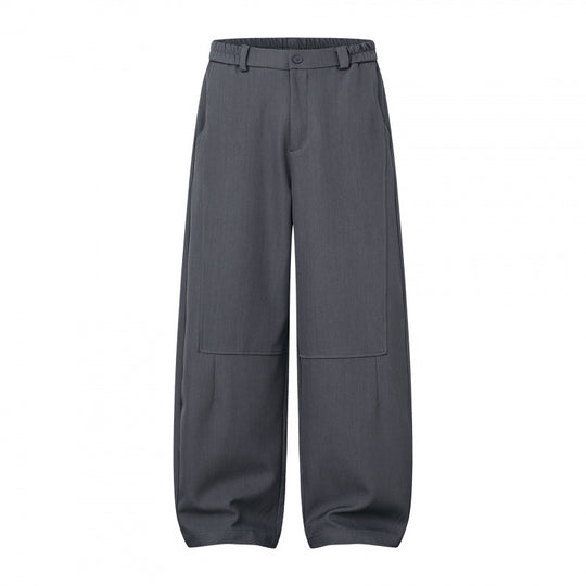 Damen Weite Culotte-Hose mit Kniepatches, elastischem Rückbund und aufgesetzten Taschen Nord Taschen