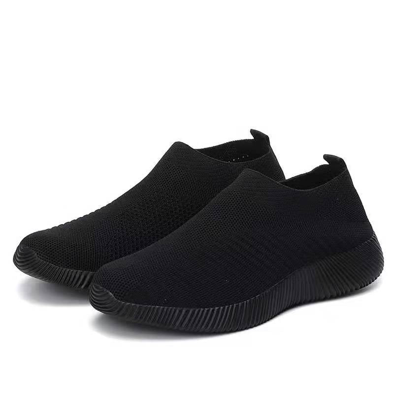 Damen luftige Slip-On Sneakers mit atmungsaktivem Design