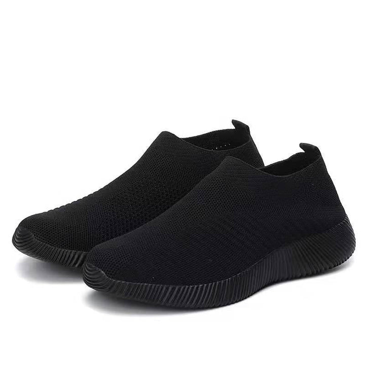 Damen luftige Slip-On Sneakers mit atmungsaktivem Design