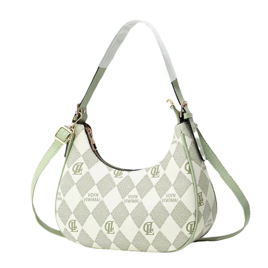 Damen modische Schultertasche mit Karomuster Nord Taschen
