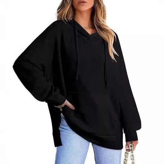 Damen Oversized Kapuzenpullover Nord Taschen