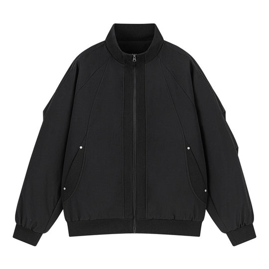 Damen Oversize Bomberjacke mit Raglanärmeln, Stehkragen und Eingrifftaschen Nord Taschen