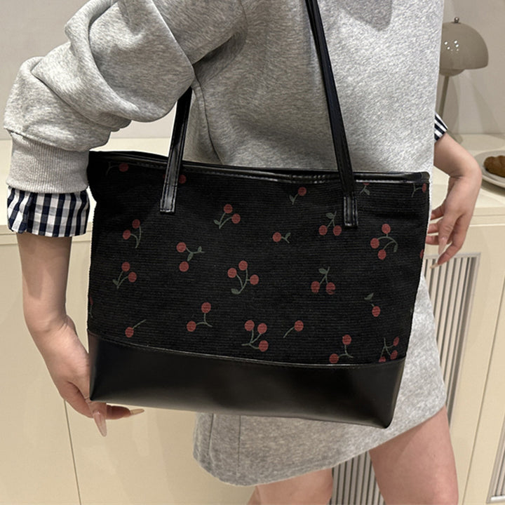 Damen Tragetasche mit floralem Muster und strapazierfähigem Kunstleder Nord Taschen
