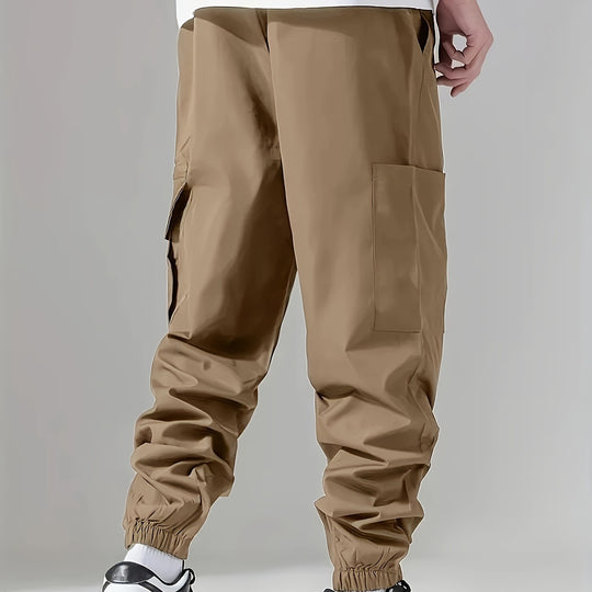 Herren Cargo-Jogginghose im Utility‑Style mit versiegelter Reißverschlusstasche & elastischen Beinbündchen Nord Taschen