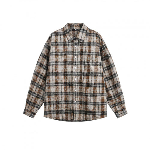 Unisex Lockere Karo-Hemdjacke im Overshirt-Stil aus brushed Flanell Nord Taschen