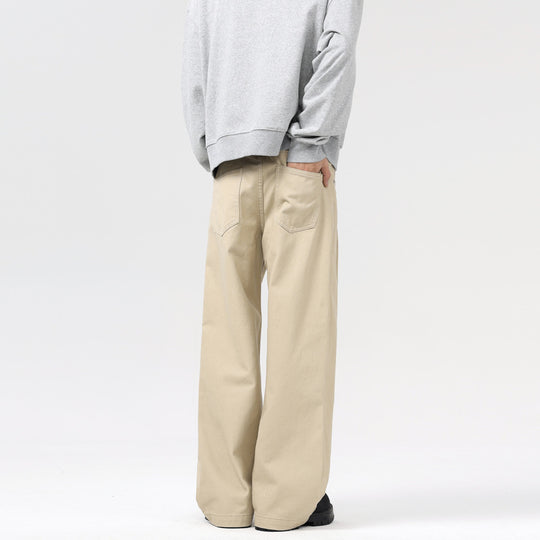Herren Baggy-Twill-Hose mit tiefem Schritt und fließender Oversize-Silhouette Nord Taschen