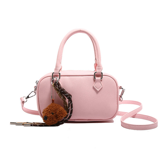 Damen modische Handtasche mit abnehmbarem Tieranhänger Nord Taschen