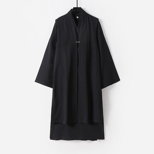 Unisex Langer Oversize-Kimono‑Mantel mit dezentem Knebelverschluss und weiter Silhouette Nord Taschen