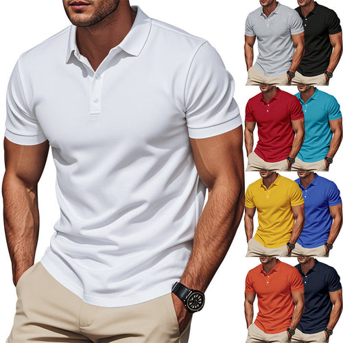 Herren nan atmungsaktives Piqué Poloshirt Kurzarm mit Knopfleiste Nord Taschen