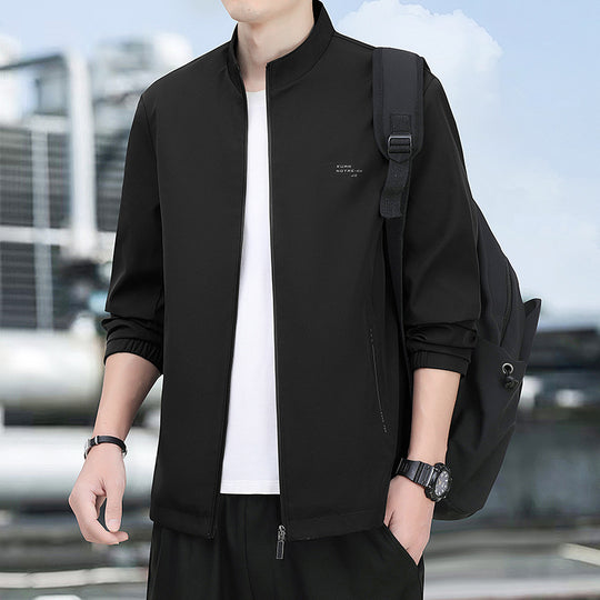 Herren Urbaner Stehkragen-Blouson mit minimalistischer Softshell-Optik Nord Taschen