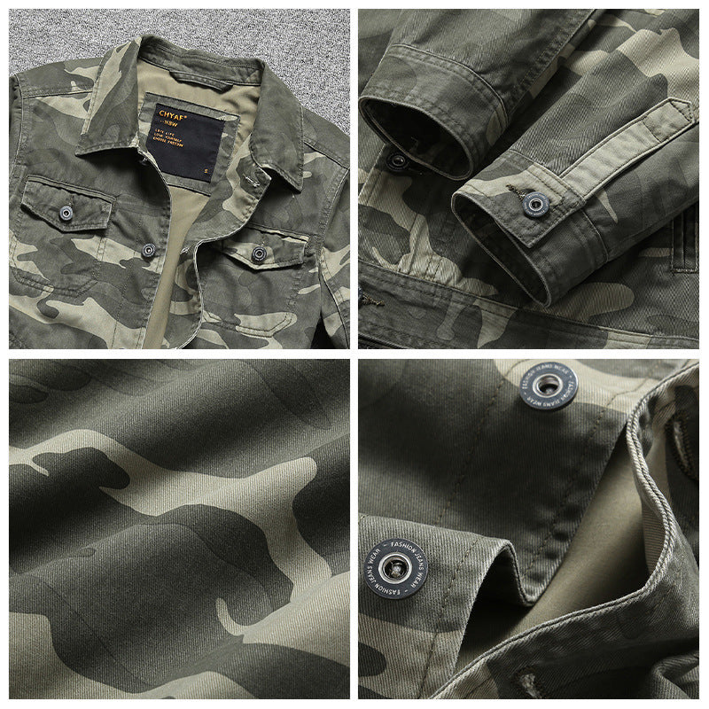 Herren Baumwoll-Twill Hemdjacke im Workwear‑Stil mit Brusttaschen Nord Taschen