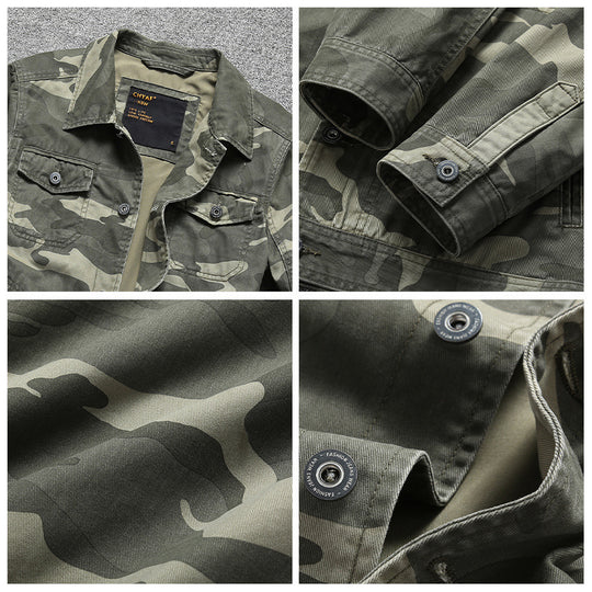 Herren Baumwoll-Twill Hemdjacke im Workwear‑Stil mit Brusttaschen Nord Taschen
