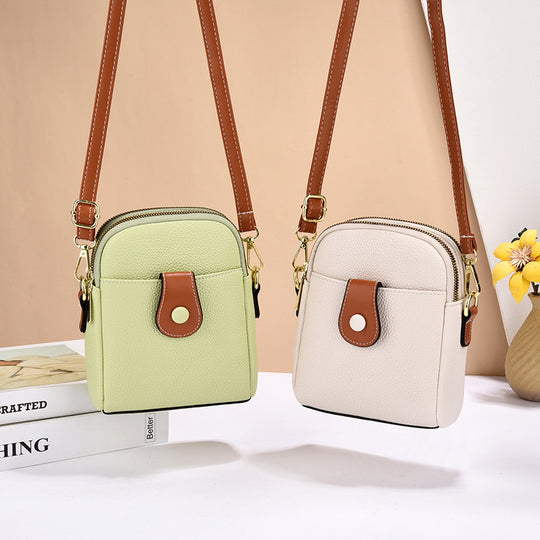 Damen Crossbody-Tasche mit eleganter Klappenöffnung und verstellbarem Schulterriemen Nord Taschen