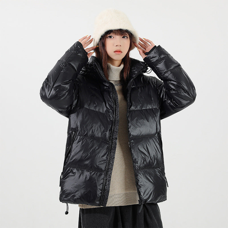 Unisex Wattierte Kapuzenjacke mit Thermo-Isolierung und verstellbarem Saum Nord Taschen