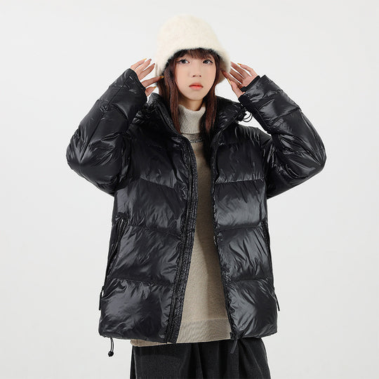 Unisex Wattierte Kapuzenjacke mit Thermo-Isolierung und verstellbarem Saum Nord Taschen