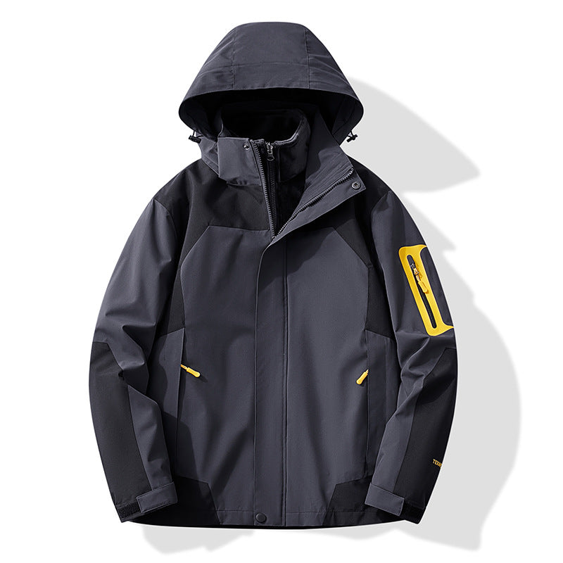 Damen Multifunktionale Trekking-Softshelljacke mit herausnehmbarer Fleece‑Innenlage und Kapuze Nord Taschen