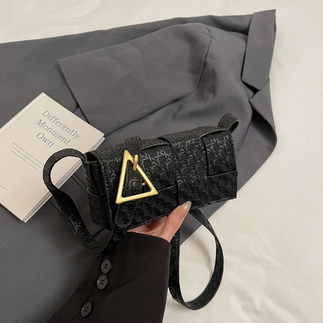 Damen Mini Umhängetasche aus geflochtenem Material Nord Taschen