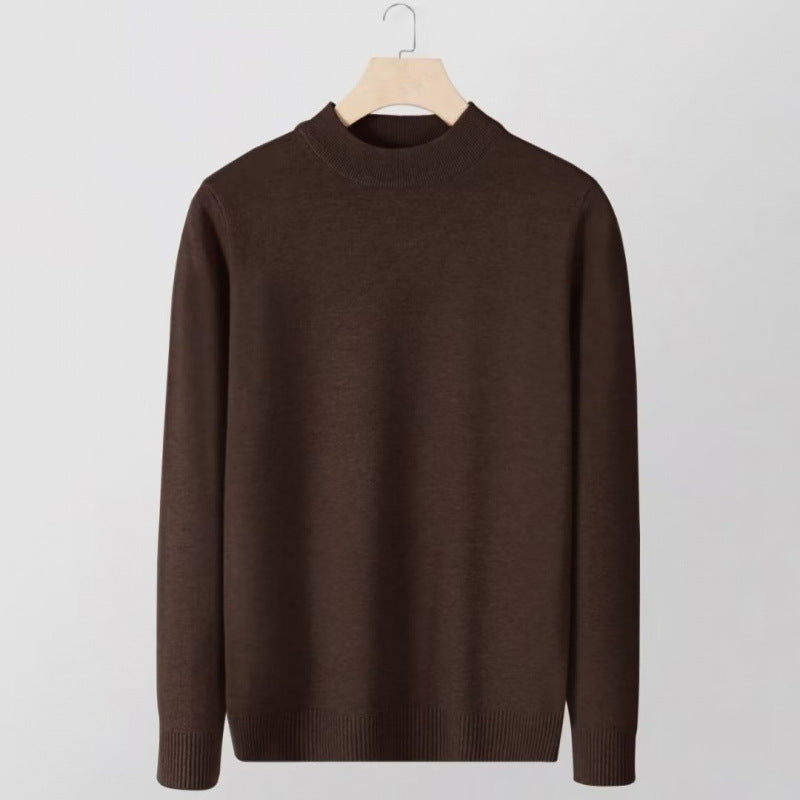 Damen Feinstrick-Stehkragenpullover aus Baumwollmix mit gerippten Bündchen Nord Taschen