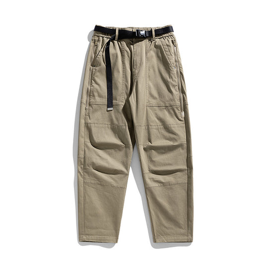 Herren Tapered Utility-Cargohose mit integriertem Webgurt, Kniepaneelen und Reißverschlusstaschen Nord Taschen