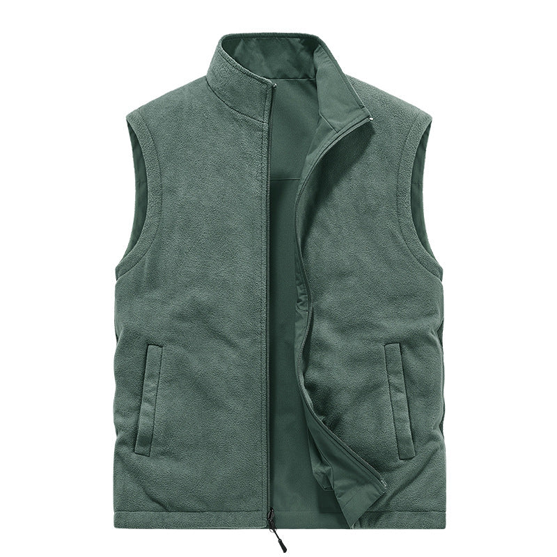 Herren Multifunktionale Utility-Weste mit Fleece-Innenfutter und Mehrfach-Taschen Nord Taschen