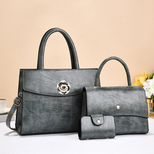 Damen elegantes Handtaschen-Set mit hochwertiger Struktur und modischem Portemonnaie Nord Taschen