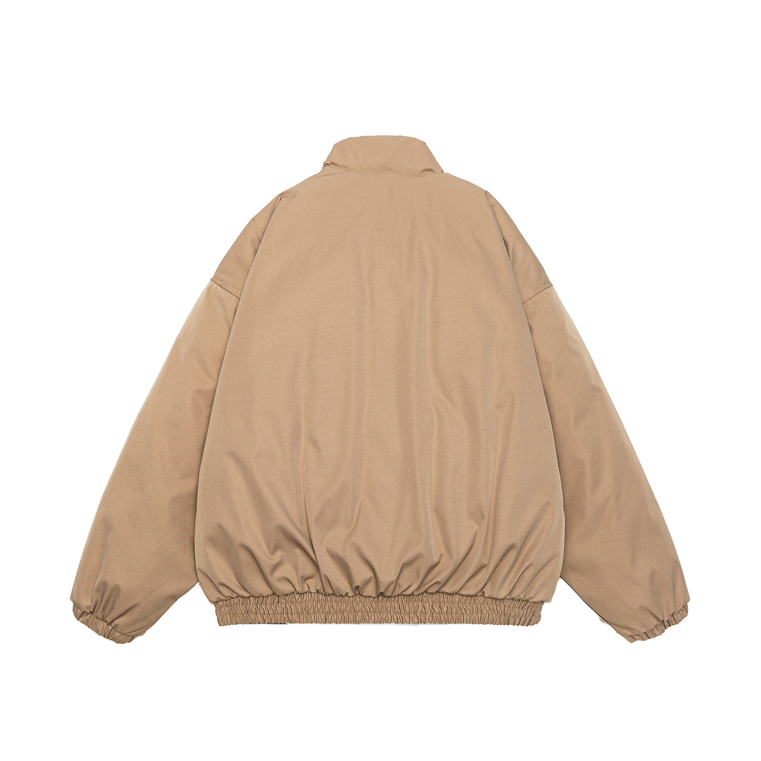 Herren Gekürzte Boxy Steppjacke mit hohem Stehkragen, elastischem Saum und Pattentaschen Nord Taschen