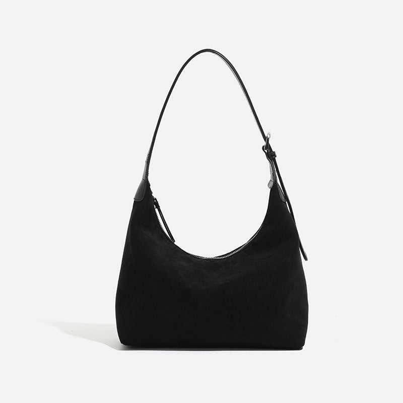 Damen modische Hobo Tasche mit weichem Nubukleder Nord Taschen