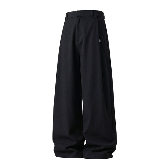 Damen Extraweite High‑Waist Palazzohose im fließenden Weitbein‑Schnitt mit Bundfalten und Schrägtaschen Nord Taschen