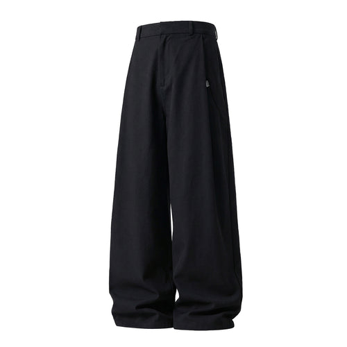 Damen Extraweite High‑Waist Palazzohose im fließenden Weitbein‑Schnitt mit Bundfalten und Schrägtaschen Nord Taschen