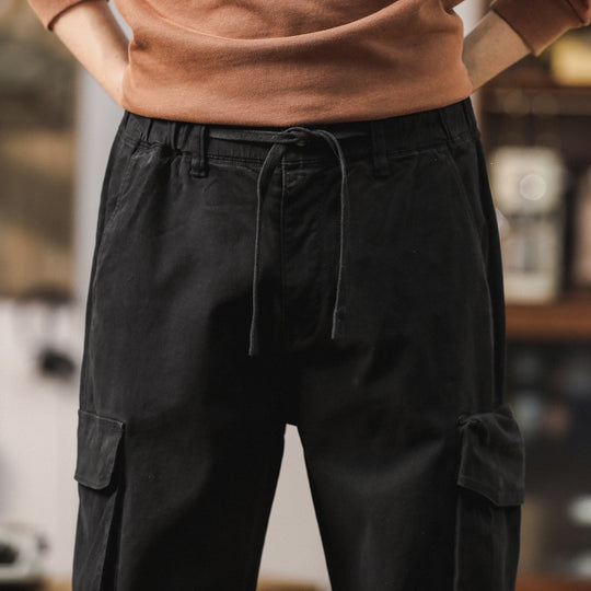 Herren Robuste Cargo-Jogginghose mit Multifunktions-Taschen Kordelzug elastische Bündchen Nord Taschen