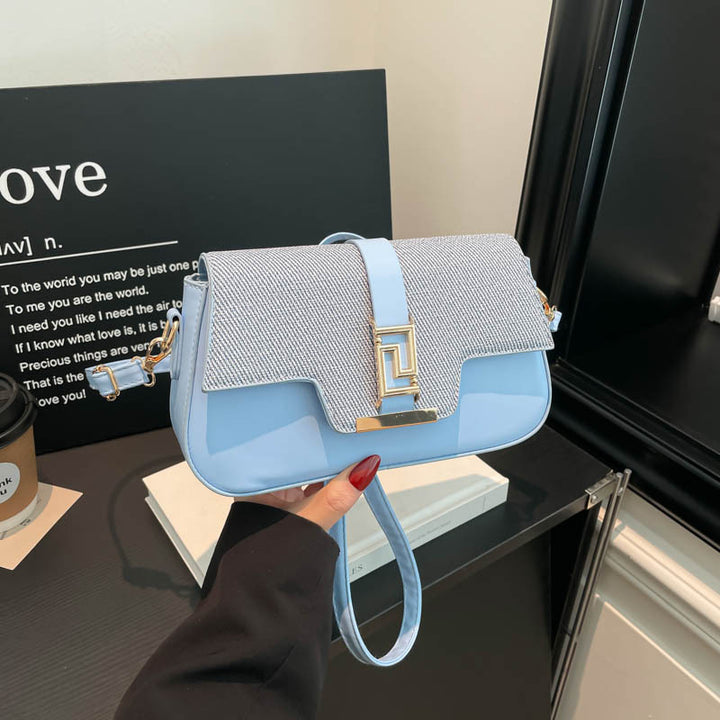 Damen elegante Umhängetasche mit strukturiertem Obermaterial und stilvollem Verschluss Nord Taschen