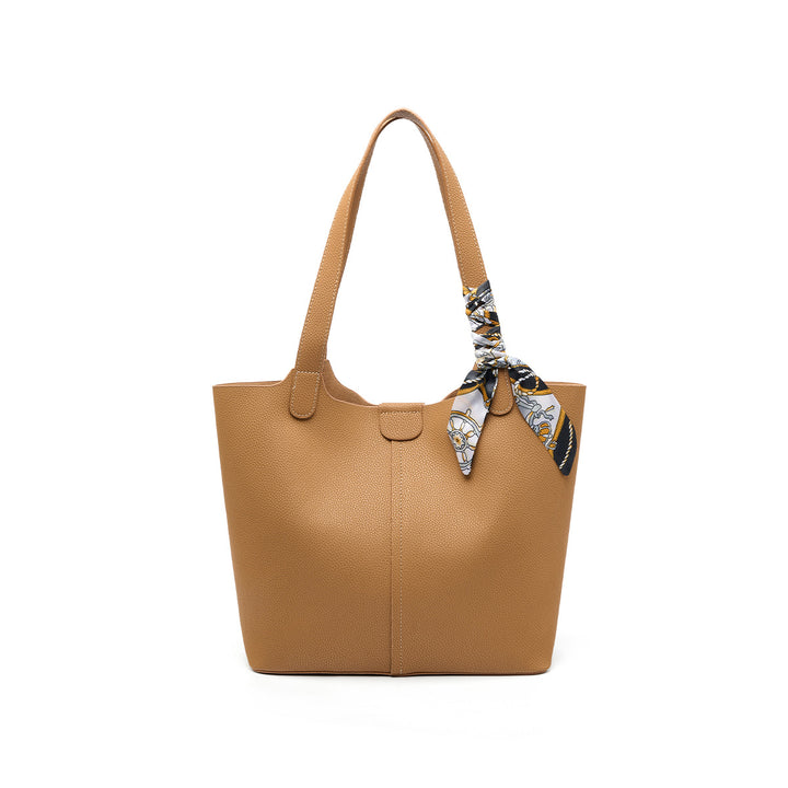 Damen modische Tote-Tasche mit abnehmbarem Schleifen-Accessoire Nord Taschen