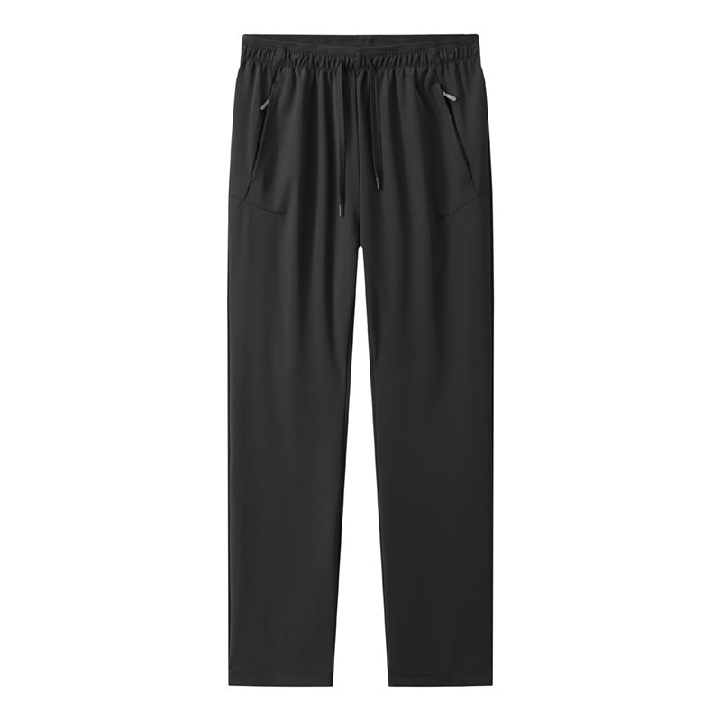 Herren Konische Travel-Jogginghose aus Funktionsjersey mit Elastbund, Kordelzug & verdeckten Reißverschlusstaschen Nord Taschen