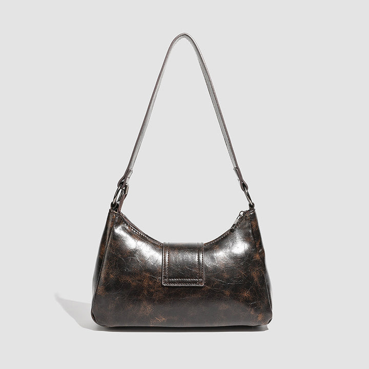 Damen Hobo-Tasche mit eleganter Faltenstruktur und glänzendem Buckle-Detail Nord Taschen