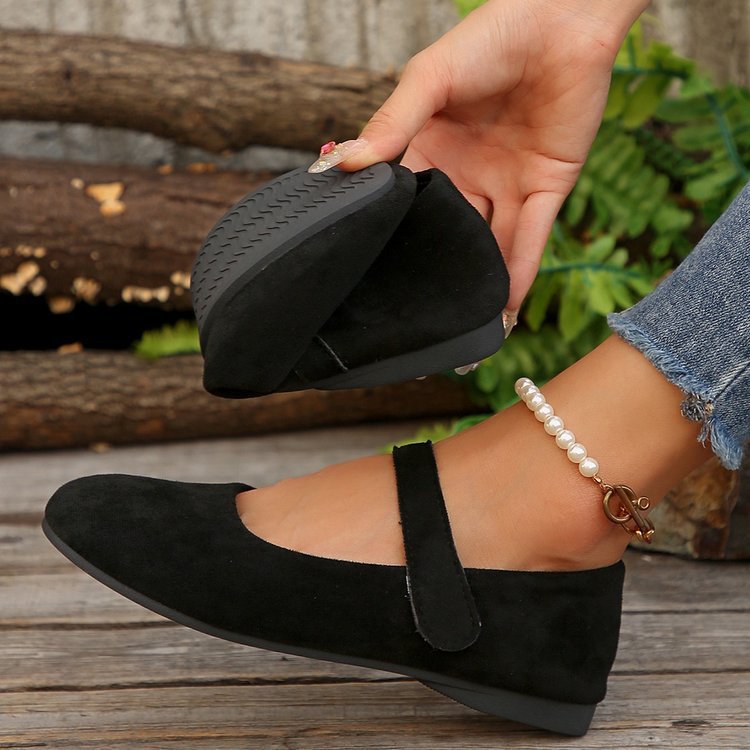 Damen Ballerinas mit verstellbarem Riemen und weichem Innenfutter