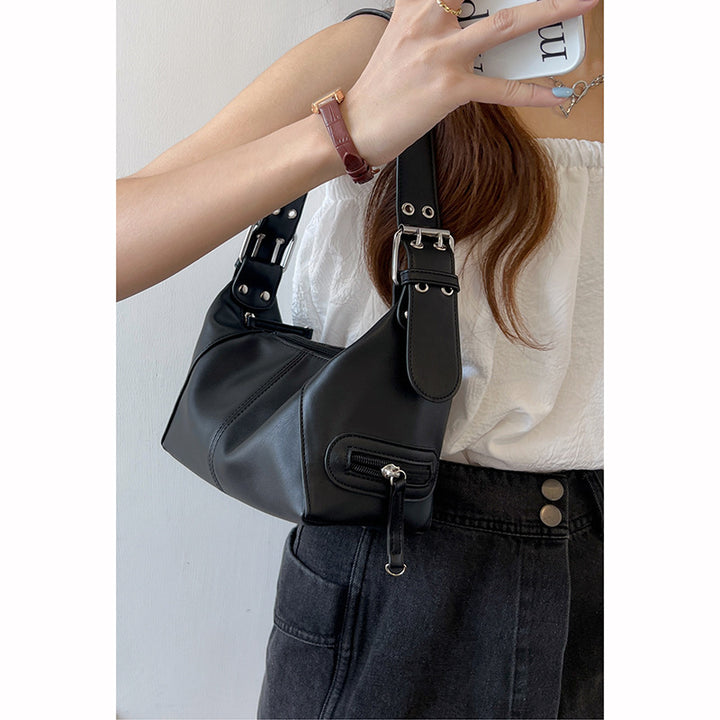 Damen Hobo-Tasche mit modernem Faltendesign und luxuriösem Kunstleder Nord Taschen