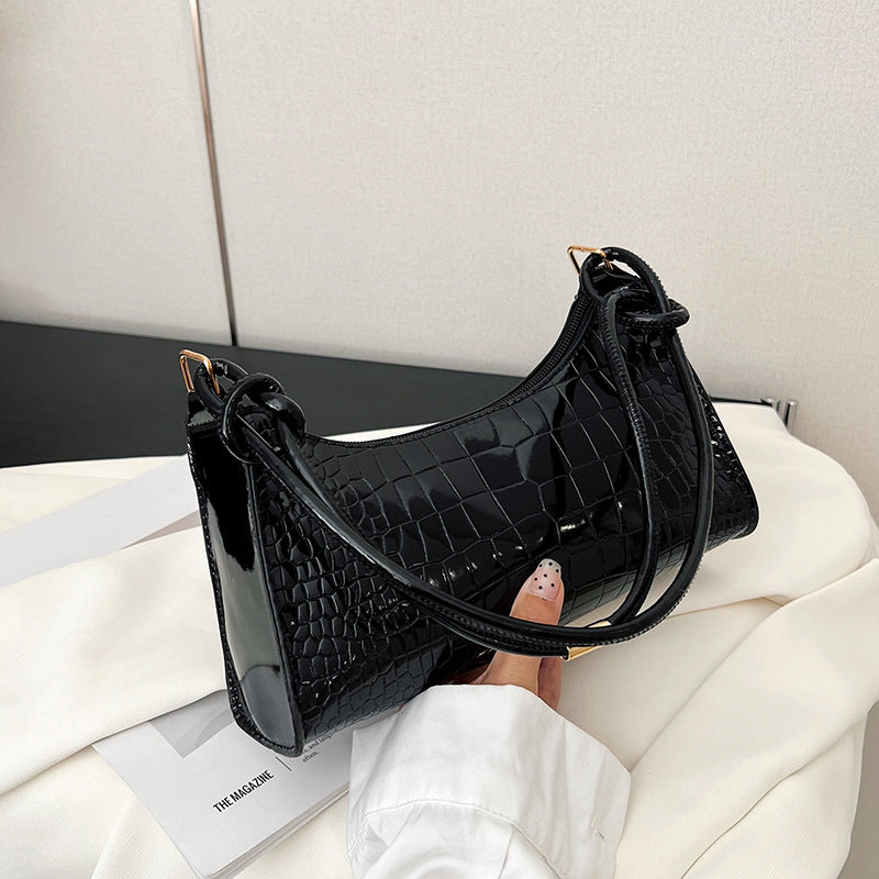 Damen elegante Handtasche mit kroko-ähnlicher Textur Nord Taschen