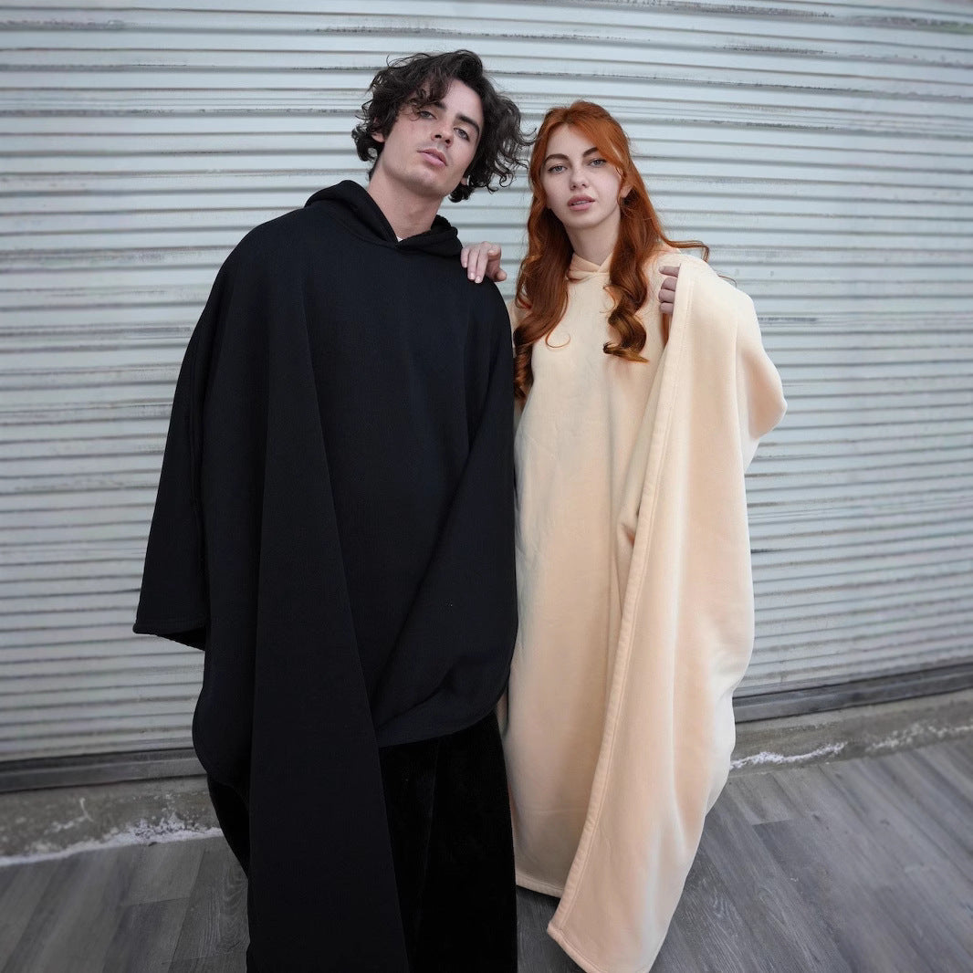 Unisex Kuscheliger Überwurf mit Kapuze