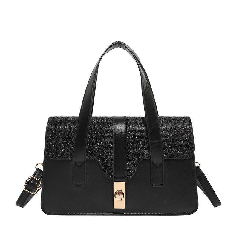 Damen elegante Handtasche mit funkelndem Obermaterial Nord Taschen